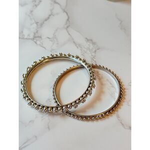 Bollywood Style Silvertone Bangles